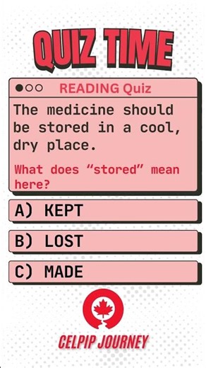 CELPIP Reading Quiz #celpip #celpipreading #celpipspeaking #quiz