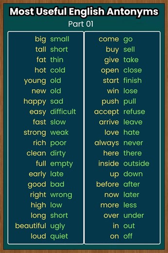 ANTONYMS | Learn Opposites Fast!
