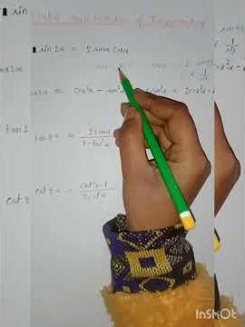 double Angle formula of trigonometry #mathematics