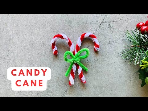 🎄Easy Pipe Cleaner Candy Cane for Christmas Decorations | Christmas Pipe Cleaner Crafts #christmas
