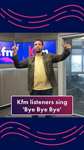 It’s giving EB should’ve been the 6th member of NSYNC🕺 Lunchtime Singalong on Lunch with EB Inglis gets nostalgic as Kfm Listeners sing NSYNC’s ‘Bye Bye Bye’ 👋🏼 #LunchwithEBInglis #Kfm #Kfm945 | Kfm 94.5