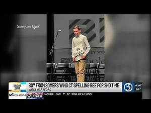 BRIGHT SPOT: Somers boy wins CT spelling bee for the second time