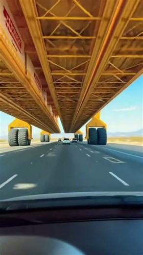 Insane Mega Haul! Driving Under the World's Biggest Truck Parts on the Highway #todaynews #ai #sora