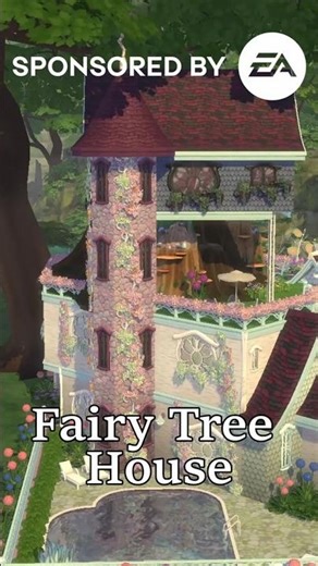 Sims 4 Fairy Tree House: NO CC Magic! ✨🌳