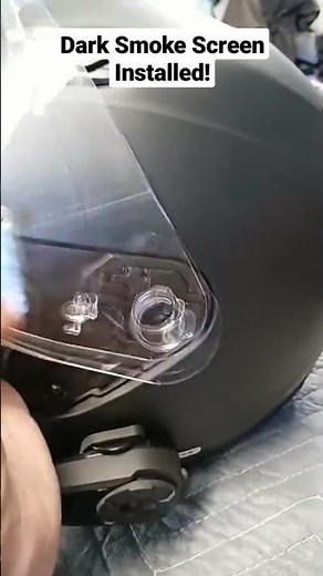 HJ-31 Dark Smoke Shield Installed on HJC i10 Plus!