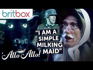 The Resistance Try to Help Two British Airmen Escape in a Cow Disguise | 'Allo 'Allo!