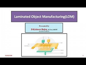Lecture 06 Laminated Object Manufacturing