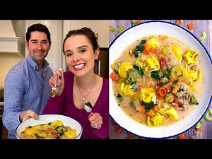 Creamy Tortellini Soup (Easy Weekday Dinner!)