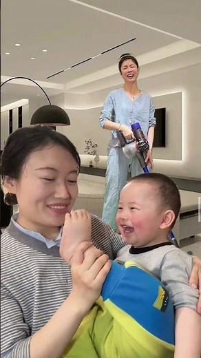 Mom's Tickle Surprise Has Baby Screaming With Joy 😂 #cutebaby #parentlife #shorts #cute