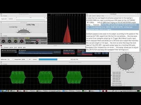 ULF BAND soundcard SDR CW Receiver - DC vs Single Conversion - LIVE DEMO