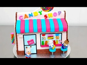 CANDY SHOP Cake with Miniatures- How To Make by Cakes StepbyStep