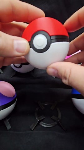 Poke Ball Opens and is Functional as a Container, Comes With Display Stand - Etsy