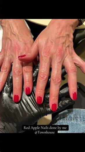 Red Apple 🍎 Nails #nailtech #london #manicure #nails #luxury #lifestyle #rednails