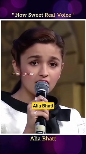 Tu Ki Jane Pyar Mera 🎉 How Sweet Real Voice #aliabhatt #hindisong #shorts
