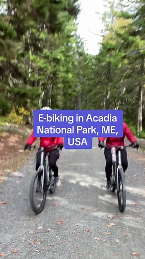E-biking the carriage roads of Acadia National Park is a great way to explore the area. The park is so large and using an e-bike allows you to see so much more! Thanks to Acadia Outfitters for the bIke rental. They are an awesome group with quality service and equipment. #traveltaps #traveltips #traveltipsandhacks #traveltok #tipsfortravellers #tipsfortraveller #travelideas #travelideasforyou #barharbor #barharbormaine #acadia #acadianationalparkhikes #carriageroads #ebike #ebikes #ebiketiktok #