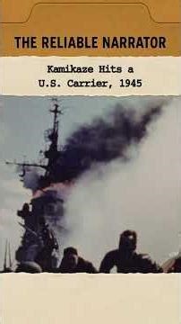 Kamikaze Hits a U S Carrier, 1945 #ww2 #history #fyp