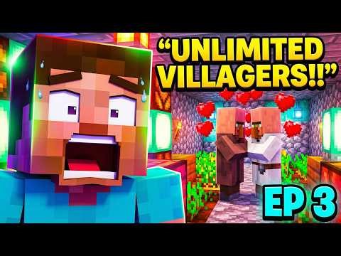 Minecraft Survival Series Part 3 🔥 Easy Villager Breeder Farm