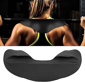 Barbell Neck Pad - Soft Barbell Squat Pad - Neck & Shoulder Protective Pad - Weight Lifting Shoulder Neck Pad - Support Protector - Barbell Bar Fitness Mat(Black)