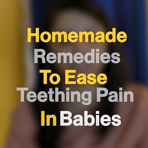 56K views · 790 reactions | The journey of your child to be able to eat variety of foods can be difficult because of teething. Here's Mom Com India sharing home made remedies to ease the teething pain of your baby. | MomCom India | Facebook