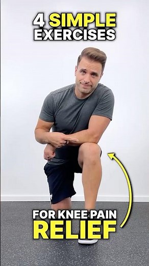 4 Simple Exercises For Knee Pain Relief!