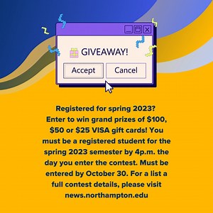 Register for classes this spring 2023 at NCC. Our students who register early get first pick of their classes for next semester, and they can sit back and relax once they’re all set for success! Meet with an advisor to stay on track with your college plan, register on Workday, and enter to win a VISA gift card. To enter, post a reason you’d tell a friend to attend NCC in the comments. Get started here https://bit.ly/3sVeoy7 | Northampton Community College