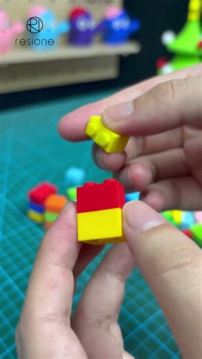 🔥 Let’s play a game! Can you guess the iconic characters from these vibrant color blocks? #3dprinter