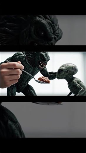 ASMR Alien 👽 Eating Food #viral #satisfying #trending #shorts #foryou