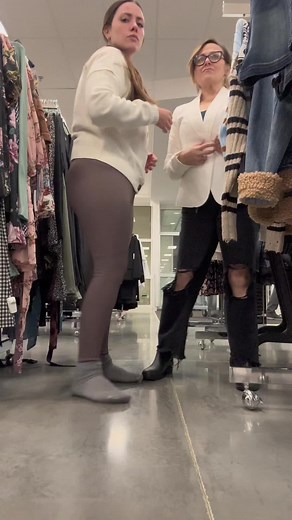 He followed us all over the store and to our cars. I get kf he thought we were stealing something but hes not allowed to go through our stuff without proof we stole. Yes I had no shows on they were in the cart as my feet were hurting from them so I took them off