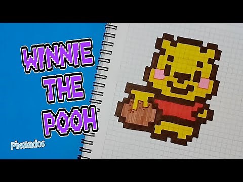 HOW TO DRAW WINNIE THE POOH PIXEL ART - PIXELADOS