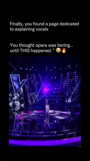Explaining Vocals | Science of the human voice on Instagram: "Opera has a reputation for being untouchable, dramatic, or even intimidating — but this performance shattered every stereotype in seconds. Bringing Mozart’s “Queen of the Night” to The Voice UK, this vocalist delivered one of the most fearless operatic auditions the show has ever seen. From the very first note, the control, precision, and sheer power demanded attention, proving that opera isn’t outdated — it’s electrifying when perfor