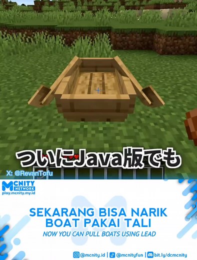 Update Minecraft: Java Players Can Now Use Leads to Pull Boats