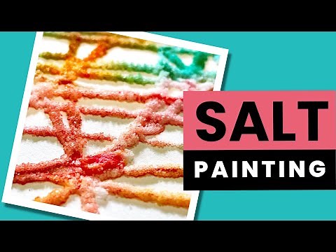 Salt Painting | Great STEAM and process art project for kids!