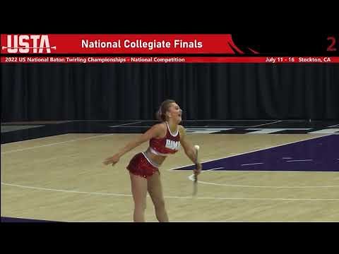Collegiate Twirling Routine - 2022 USTA Nationals