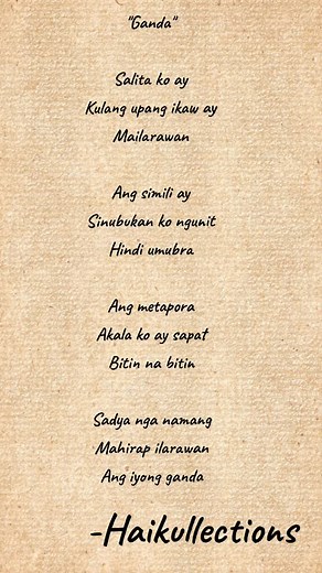 Examples of Haiku Poetry in Tagalog