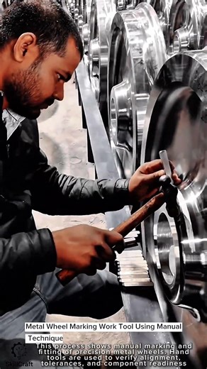 Metal Wheel Marking Work Tool Using Manual Technique #worktool