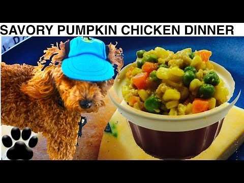 How to make SAVORY CHICKEN DOG DINNER DIY Dog Food - a tutorial by Cooking For Dogs