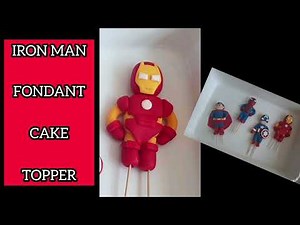 How to make Iron Man Cake Topper | Iron man Fondant Tutorial | Avengers Cake Topper |Samia's Kitchen