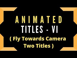 Openshot Animated Titles - VI