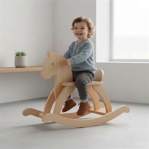 Wooden Rocking Horse Plans | DIY Horse Rocker Pattern | Simple Woodworking Plan for Kids | Toddler Ride on Toy Blueprint | Digital PDF - Etsy UK