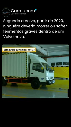 Segundo a Volvo, partir de 2020, ninguém deveria morrer dentro de um Volvo. #volvo #car #foryou