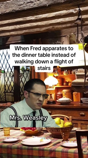 Mr. Weasley Acts Cool at The Burrow Dinner