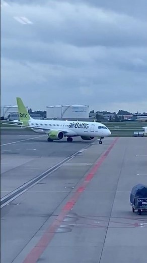 From yesterday's special livestream inside of AMSTERDAM Schiphol Airport - Baltic Airways parking