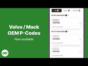 Volvo & Mack P-codes explained with OTR Diagnostics Scan Tool