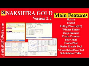 NAKSHTRA GOLD SOFTWARE 2.5 UPDATED VERSION IS RELEASED WITH LATEST TOOLS BY DR. YAGYADUTT SHARMA