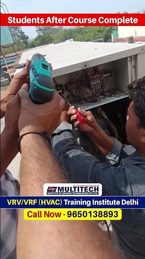 HVAC VRV/VRF Repairing Course | 11 Ton VRV Par Live Practical | HVAC Students Training
