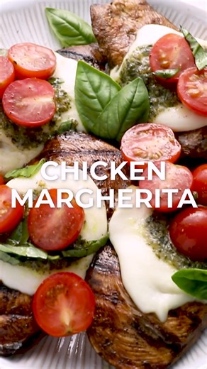 9.7K views · 20 reactions | This Chicken Margherita recipe is full of fresh flavors! Balsamic Grilled Chicken is topped with fresh mozzarella, creamy pesto, and a bright tomato basil salad! | The Best Keto and Low Carb Recipes | Facebook
