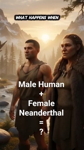 What happens when human breed with Neanderthal #human #neandertales #facts