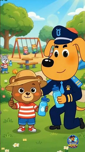 Safe Fun in the Sun! ☀️ Kids Sun Safety Cartoon #shorts
