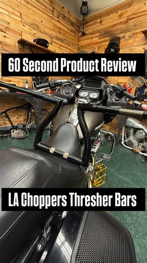 J&P Cycles on Instagram: "60 Second Product Review: @LAChoppers Thresher bars! If you want the hand position of T-Bars on your Road Glide but with less hassle you should check these out. Available in black/chrome and 12/14/16 inches.⁠ Shop Now @jpcycles link in bio. ⁠ ⁠ #JPCycles⁠ #JPC⁠ #60SecondProductReview"