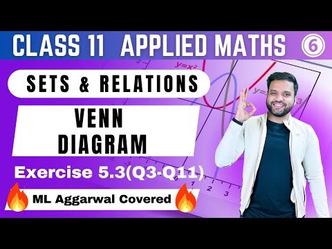 Sets & Relations Applied Maths Class 11 | Venn Diagram Ex 5.3(Q3-Q11) | Sri Kautilya | CA Ankush Raj
